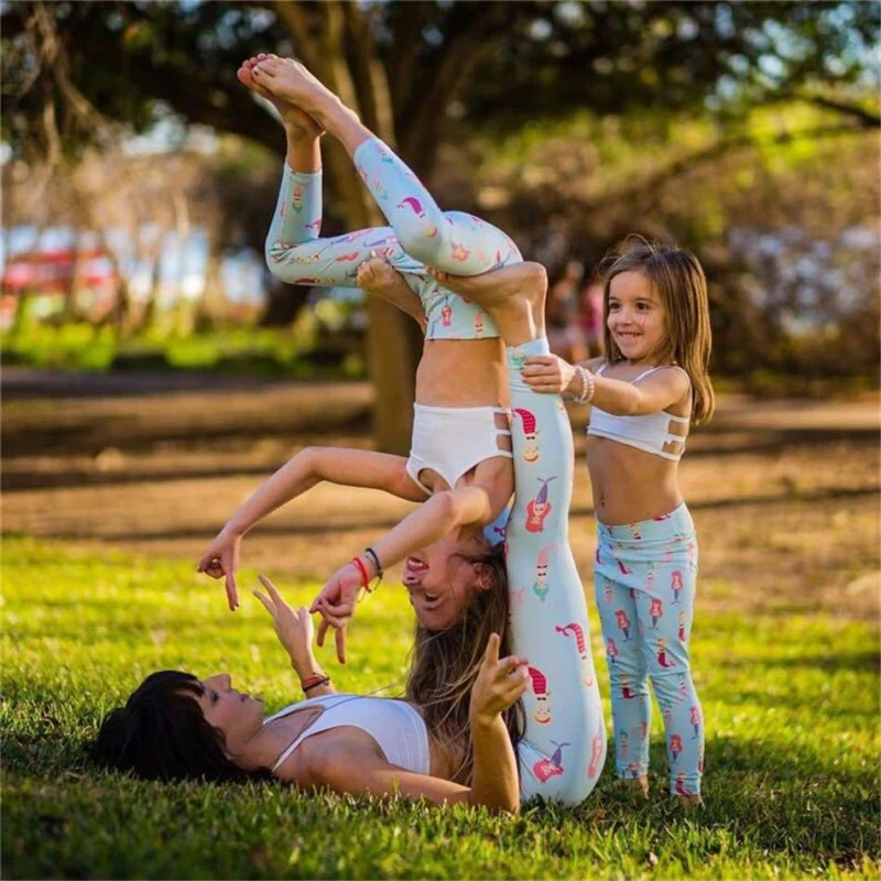 Mermaid Printed Yoga Leggings-4