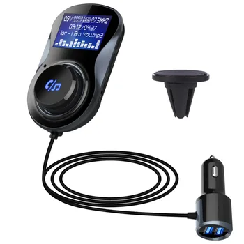 

Mini MP3 Music Bluetooth Receiver Car Kit Wireless Handsfree Speaker FM Transmitter Large LCD Display Support Mp3 Player TF Card