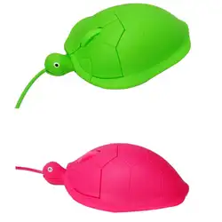 Продажа милое животное черепаха три кнопки Проводная оптическая Мышь для ноутбук