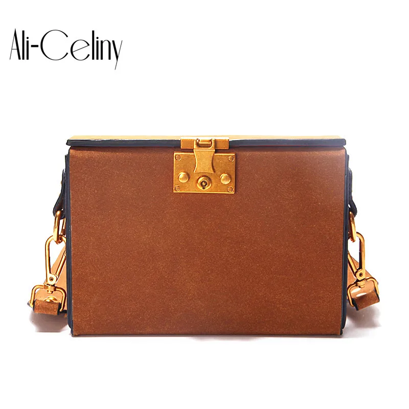 

Women's new style handbag messenger bag female Bag vintage Solid box bag shoulder mini high quality briefcase Brand original