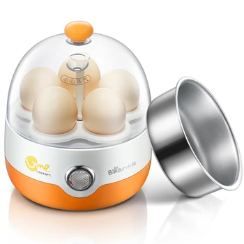 

Bear Egg Boiler Cooking Machine Small Single Layer Multifunction Stainless Steel Breakfast Machine Automatic Power-off Anti-dry