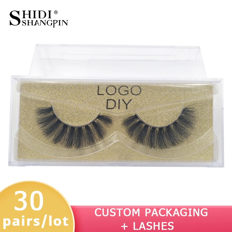 

30 Pairs mink eyelashes custom logo customize lashes 3d mink lashes private label false eyelashes lashes custom packaging