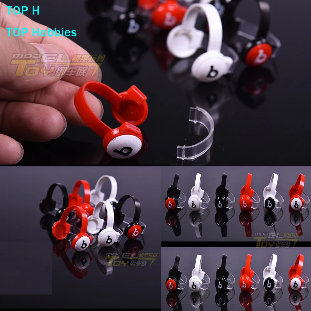 

6Colors For 1/6 Scale 12inch Female Figure Plastic Headset Model HeadphonMicrophone Accessory doll Accessories Earphone Best Gif