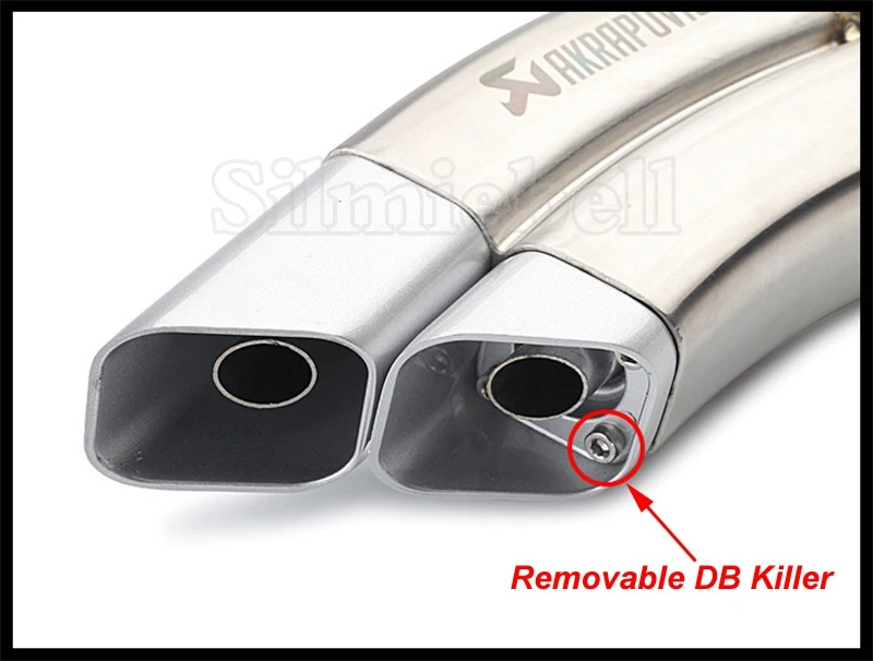 For MSX125 Z900 Z1000 GSXR750 R3 CBR650 Nmax Xmax Motorcycle Akrapovic Exhaust  Pipe Universal Dual Nose Tip Muffler Inlet 51mm|Exhaust  Exhaust Systems|  - AliExpress