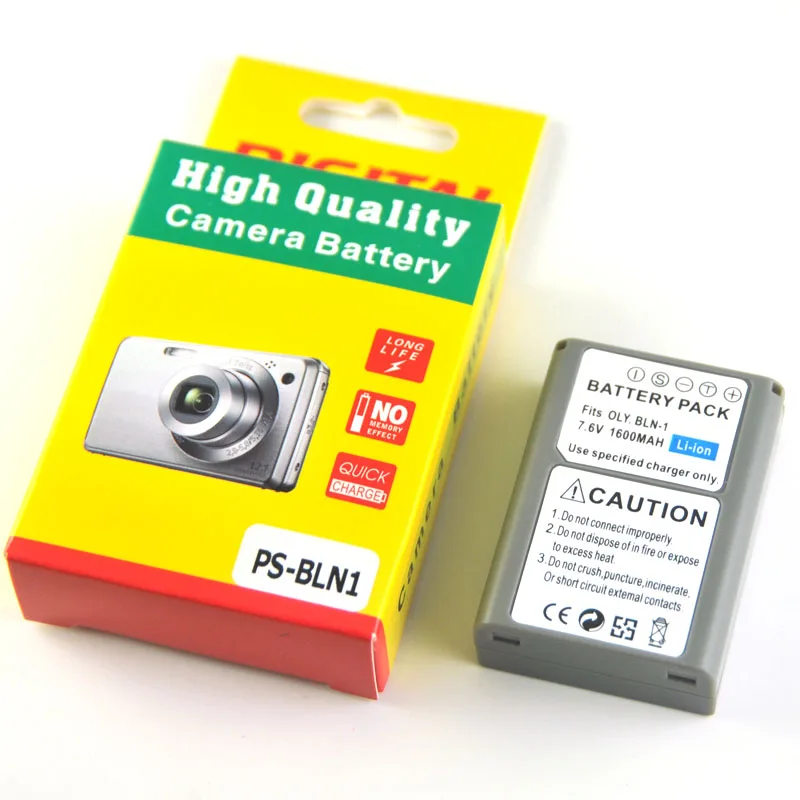 1600mAh BLN 1 BLN1 Camera Battery For OLYMPUS BCN1 BCN 1 E M1 EM1 E M5