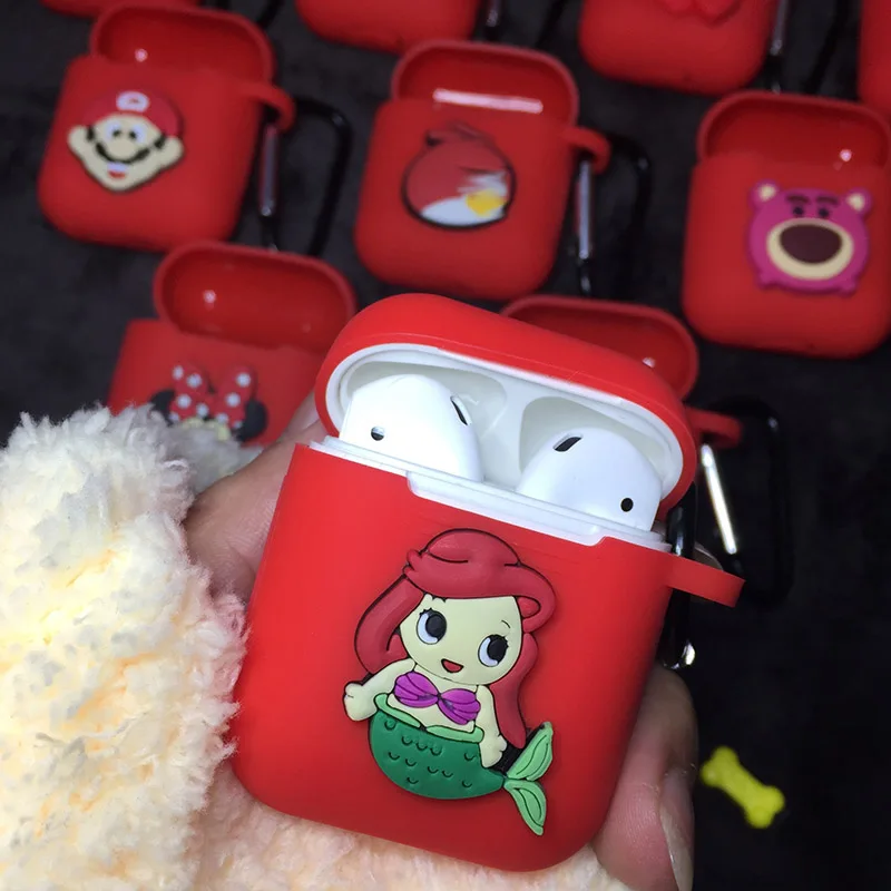 SophiaLong силиконовый беспроводной чехол для наушников AirPods Защитная крышка Miceky Minnie