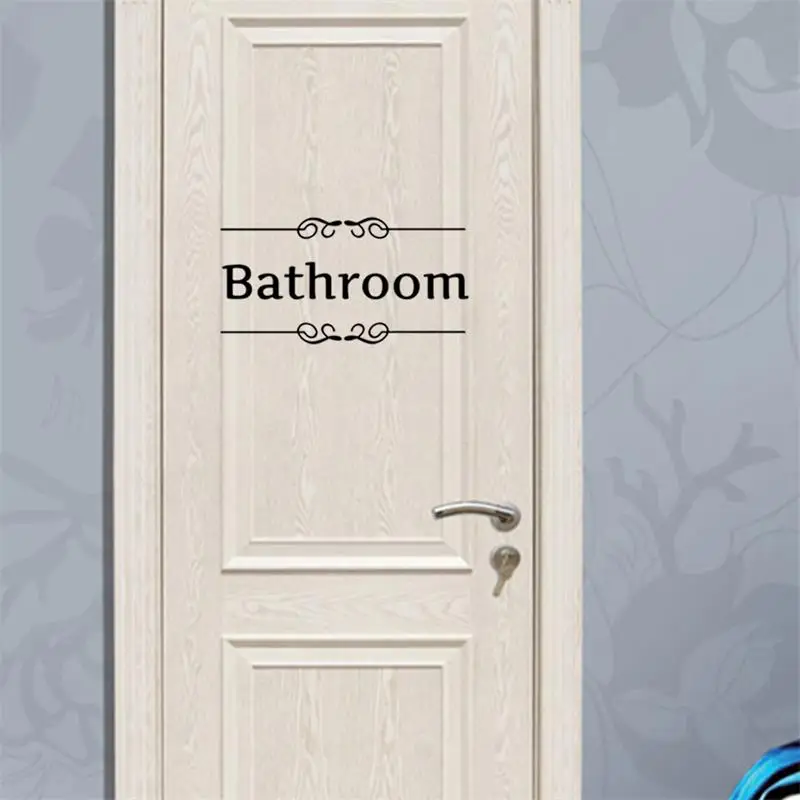 Free shipping Vintage Wall Sticker Bathroom Decor Toilet Door Vinyl Decal Transfer Vintage Decoration Quote Wall Art Free shipping Vintage Wall Sticker Bathroom Decor Toilet Door Vinyl Decal Transfer Vintage Decoration Quote Wall Art