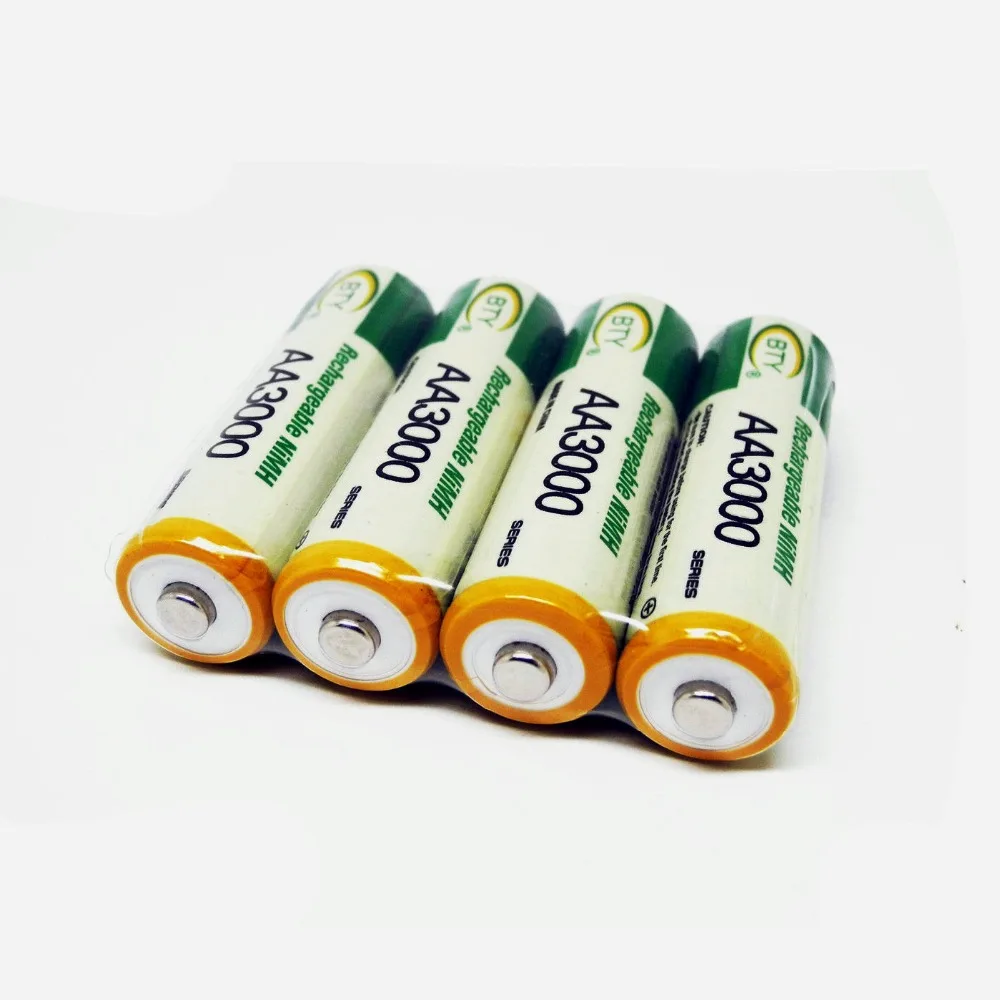 AA 3000 1,2 V Quanlity аккумуляторная батарея AA 3000mAh BTY Ni-MH 1,2 V аккумуляторная батарея 2A 3000