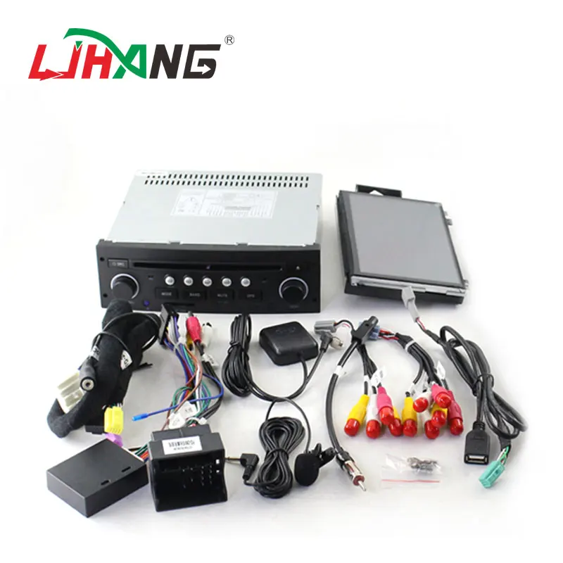 Best LJHANG 1 Din Android 9.0 Car DVD Player for Citroen C5 2005-2012 Stereo GPS Navigation multimedia Player 1 Din Car Radio USB RDS 4