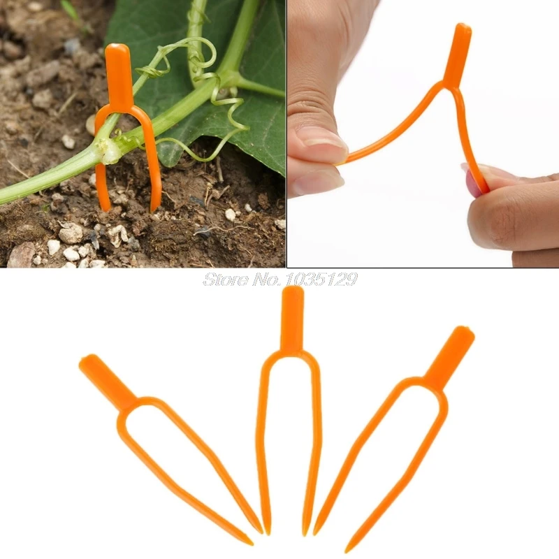 

Hot Garden Tool 50pcs Plant Clips Stolons Fixture Clamp Farming Strawberry Fork Oct10 Whosale&DropShip
