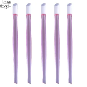 Новый высокое качество 5 шт. пластик ногтей кутикулы толкатель для ногтей стикер-толкатель Маникюр Инструменты - изображение