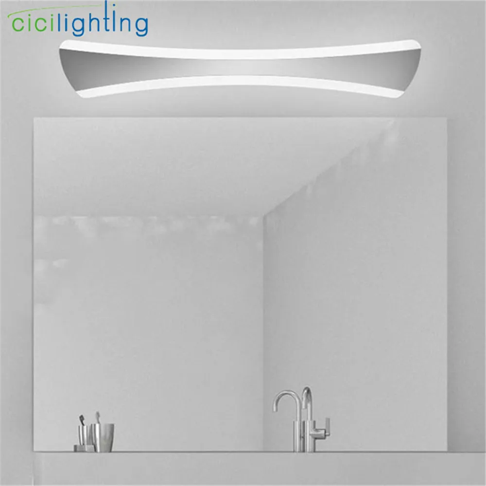 

LED headlight stainless steel acrylic mirror lights modern minimalist bathroom toilet background gallery stair wall lamp fixture