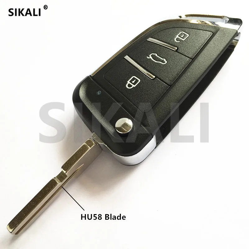 SIKALI обновления дистанционного ключа 315 МГц или 433 МГц для BMW X3 X5 Z3 Z4 1/3/5/7 серии EWS Системы автомобиль замок Управление HU58 лезвие