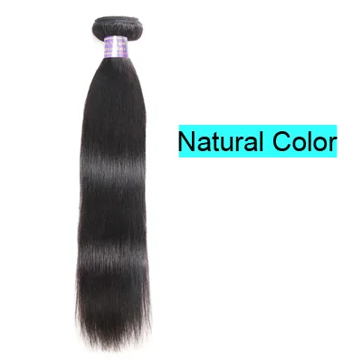 Allove 613 светлые пучки с фронтальным закрытием светлые перуанские прямые волосы с закрытием Remy человеческие волосы с фронтальной - Цвет: Естественный цвет