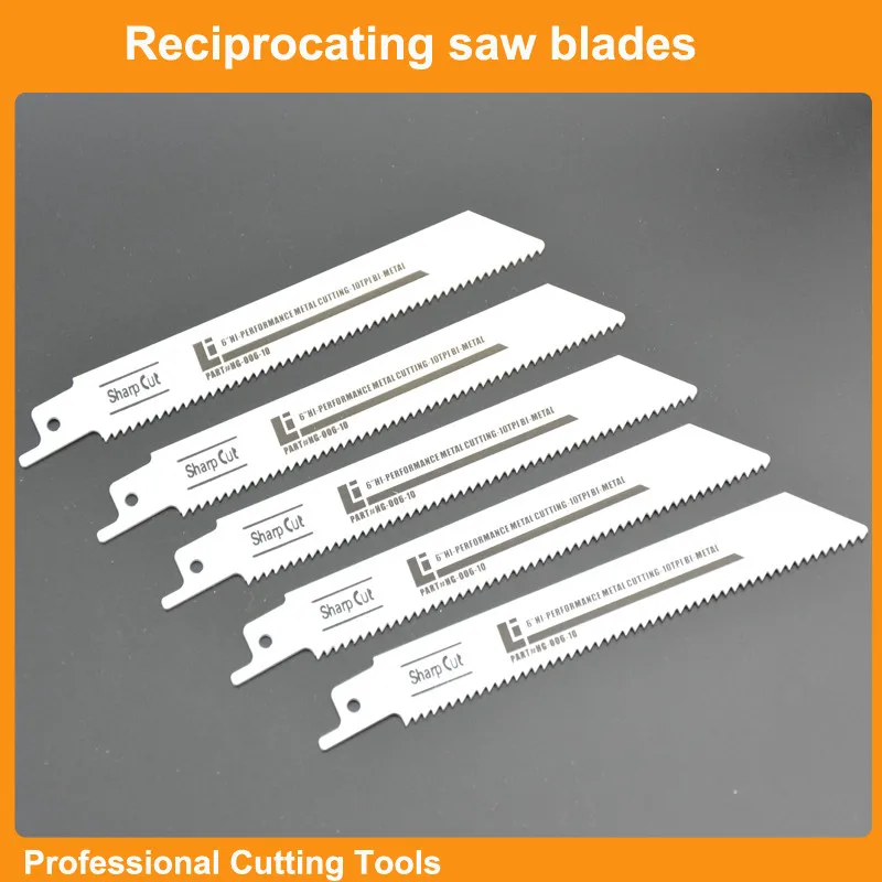 6 inch Bi metal Sabre Saw Blades 10 TPI Fit For Cutting Wood,Nail,Plastic Reciprocation Saw