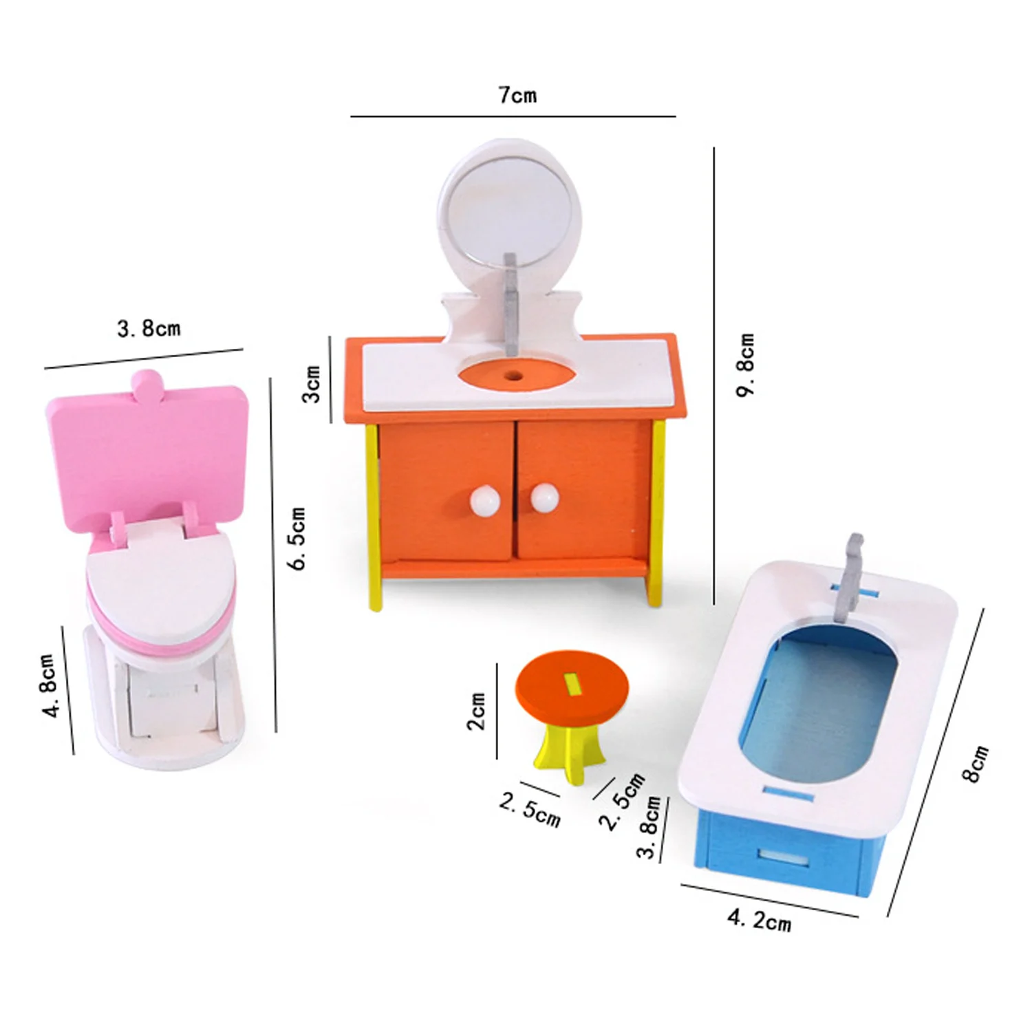 Besegad خشبية الملونة DIY تجميع أثاث لعبة مجموعة مع الغراء ل Playset ألعاب أطفال الأطفال عيد ميلاد هدية الكريسماس Besegad خشبية الملونة DIY تجميع أثاث لعبة مجموعة مع الغراء ل Playset ألعاب أطفال الأطفال عيد ميلاد هدية الكريسماس