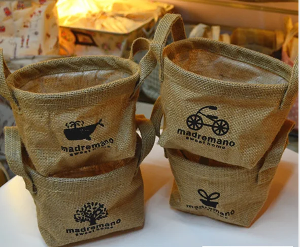 4/упаковка Zakka Sen женский водостойкий джутовый ящик для хранения кухня ванная складной ящик для хранения