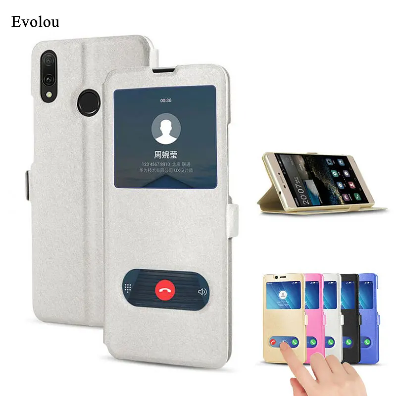 

Flip Leather Case for Samsung Galaxy M30 Cover Quick Answer View Window Flip Case for Samsung Galaxy A40S Phone Bag Cover Funda