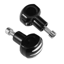 Черный Мотоцикл Универсальный Черный Вырез " 25 мм Руль управления для мотоциклов стояк Крепление зажим Kawasaki Suzuki Yamaha Honda Harley