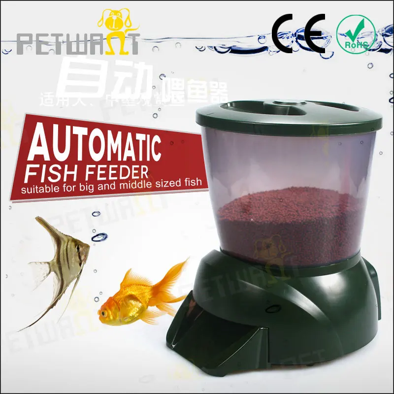 

Automatic Pond Fish Feeder Fish Food Dispenser Digital Aquarium Timer Feeder Tank Food Feeding Machine Auto Fish Feeder