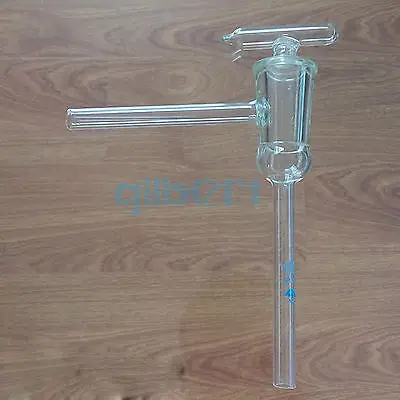 

15mm Bore High Vacuum Glass Stopcock Two-Way L-Shape Hollow Plug Laboratory Ware