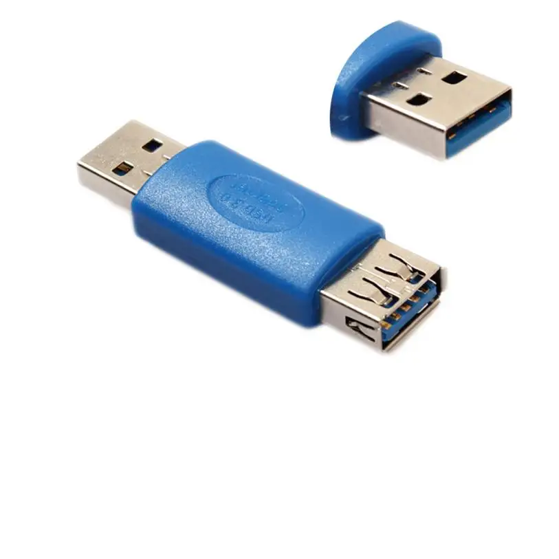 HL USB 3,0 тип A штекер к гнезду соединитель Адаптер муфта пол чейнджер MAY15 - Цвет: Blue