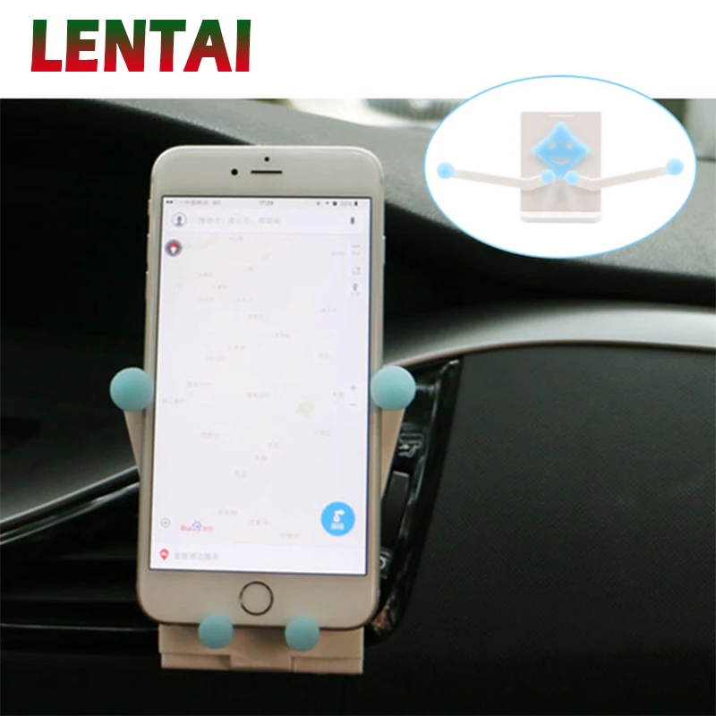 

LENTAI 1PC Auto Car phone stand holder Smile Styling For Toyota C-Hr Corolla Seat Leon Ford Focus 2 Fiesta Ranger Mazda 3 6 CX-5