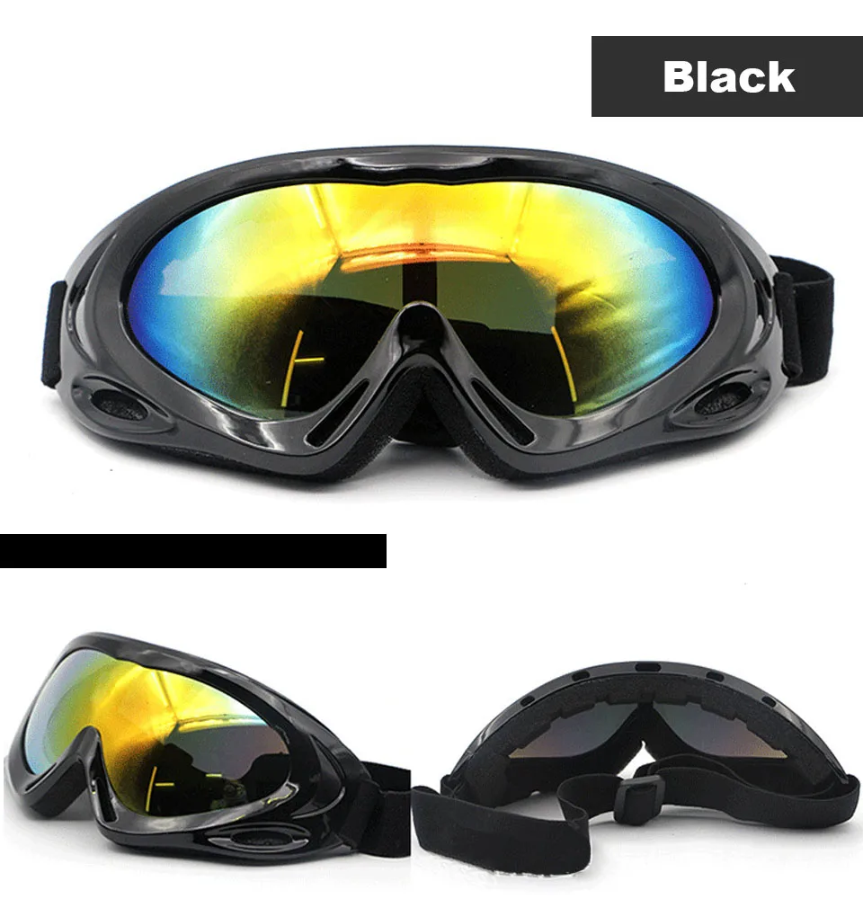 ski ridding goggles sports snowmobile windproof Dustproof men women Motorcycle multi outdoor Equipped  off-road skiing goggles (4)