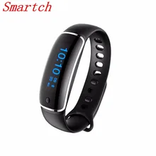 Smartch Новинка 2017 года V8 Bluetooth Smart Браслет сердечного ритма Смарт Браслет Приборы для измерения артериального давления IP67 Водонепроницаемый браслеты для iOS и Android Сяо