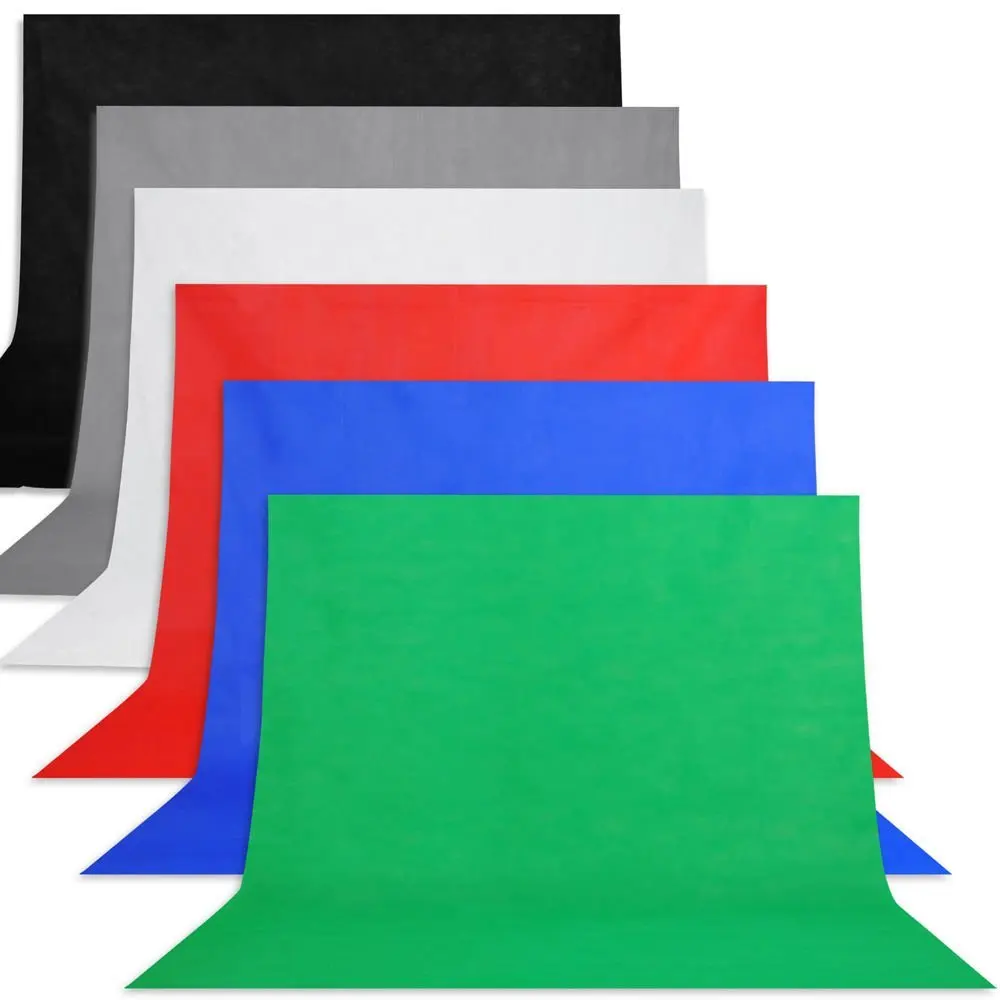 

Wrumava 100 * 160cm Nonwovens Photo Backdrop Background Screen Cloth Non-woven Fabric Black for Studio Photography Video
