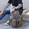 Wellvo Canvas Vintage Backpack Men Teenage Boys Backpacks Students School Travel Rucksack Large Capacity Drawstring Bags XA2WC ► Photo 3/6