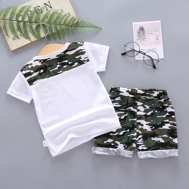 Summer Children Clothing Baby Boys Girls Clothes Kids Fashion T Shirt Shorts 2pcs/sets Toddler Cotton Garment Infant Tracksuits