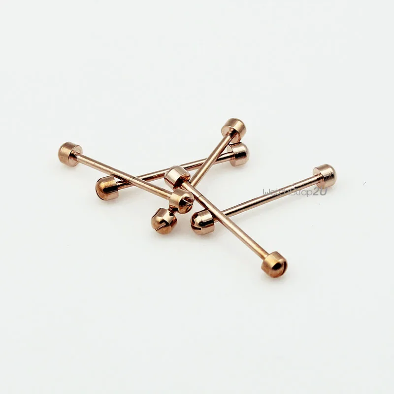 

2 Pcs Spring Bars With Slotted Studs Screws For Ceramic Strap Watch Connector