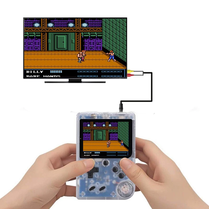 

Retro 8 Bit Handheld Game Player Built-in 168/500 Games 3.0 Inch Video Game Console For Kids with AV Cable
