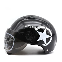 Più nuovo casco moto Open Face casco Vintage jets helmet Retro Taglia Regolabile casco Moto capacete California motoqueiro