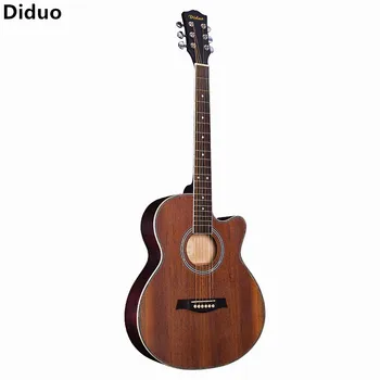 

Diduo Hot Sale 41 Inch Acoustic Guitar Folk Basswood Six Strings Guitarra Rosewood Fingerboard Sapele Panel Musical Instruments