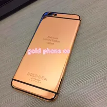 Идеальное качество, роскошь для iphone 6/6s plus, 24 k, Золотой корпус, шасси, зеркало, золото, goldco, Дубай, дизайн, задняя дверь