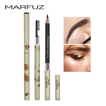 

MARFUZ 2in1 Rhinestone Umbrella Waterproof Eye Brow Eyebrow Pen Pencil + Eyebrow brush 1pc