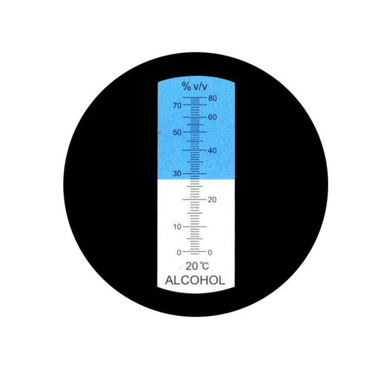 Ручной 0-80% Спирт рефрактометр спиртометр спиртовой спирт тестер ATC с розничной коробкой