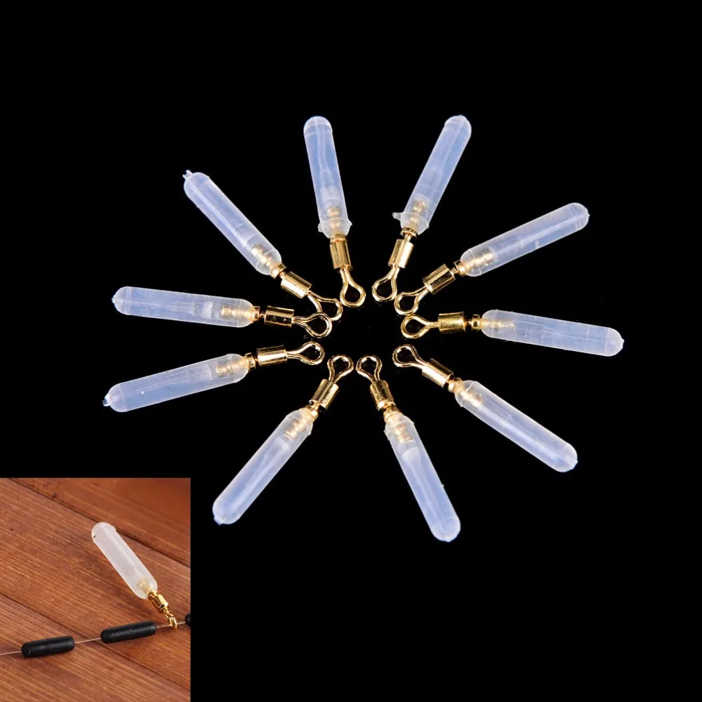 NEW 10PCS Copper Swivels head Silicone Floats Seat Fishing accessories Fishing Float Rest