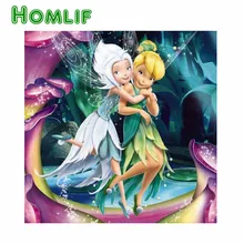 5D DIY алмазная живопись Феи розовая алмазная живопись на заказ фото значок с вышивкой в виде ромба полная квадратная ручка конфеты бар ужас rower