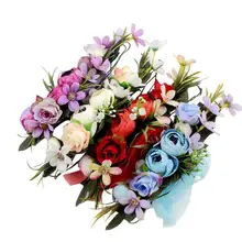 Ручная лента на голову с розами венок для свадебных праздников Цветочная Гирлянда для Девочек Цветочная гирлянды 2JU30