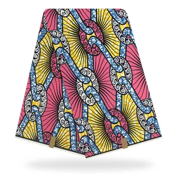 

Latest African real cotton veritable ankara wax fabric for sewing clothing SWV503(6yards/pc)