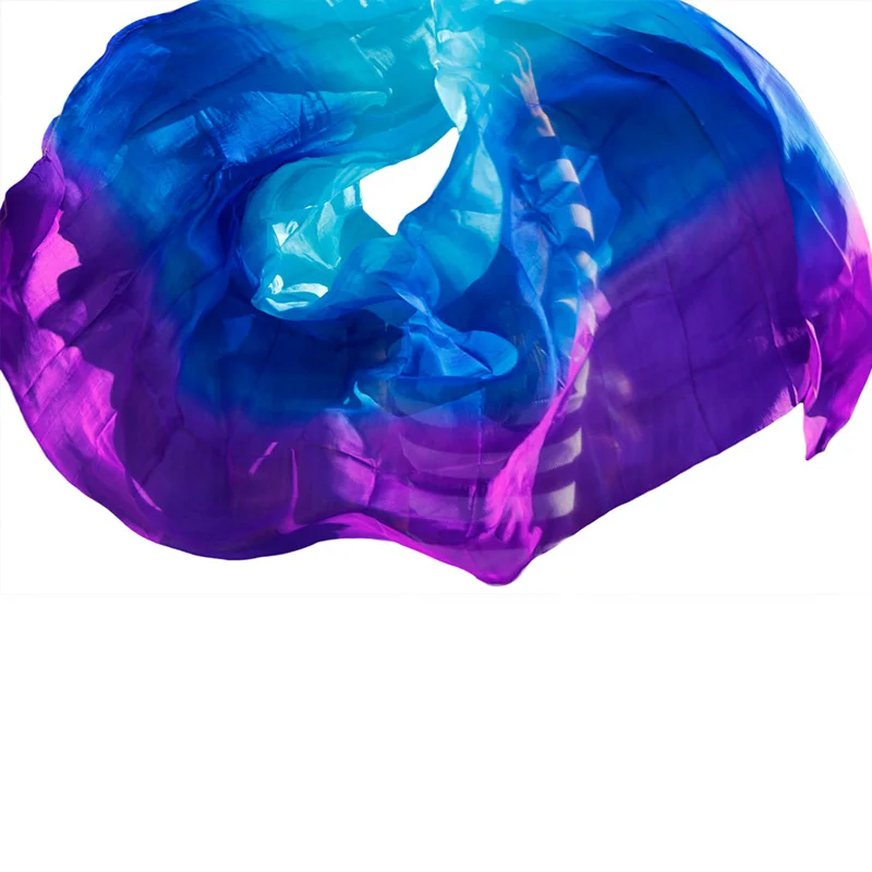  Belly Dance Props Women Belly Dance Silk Veils Belly Dance Veil For Girls Belly Dance Silk Veils turquoise+royal blue+purple