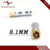 Бесплатная доставка, блокируемый штекер YYAUDIO 8 мм, кабельный разъем, RCA штекерный адаптер, 4 шт. ► Фото 3/4