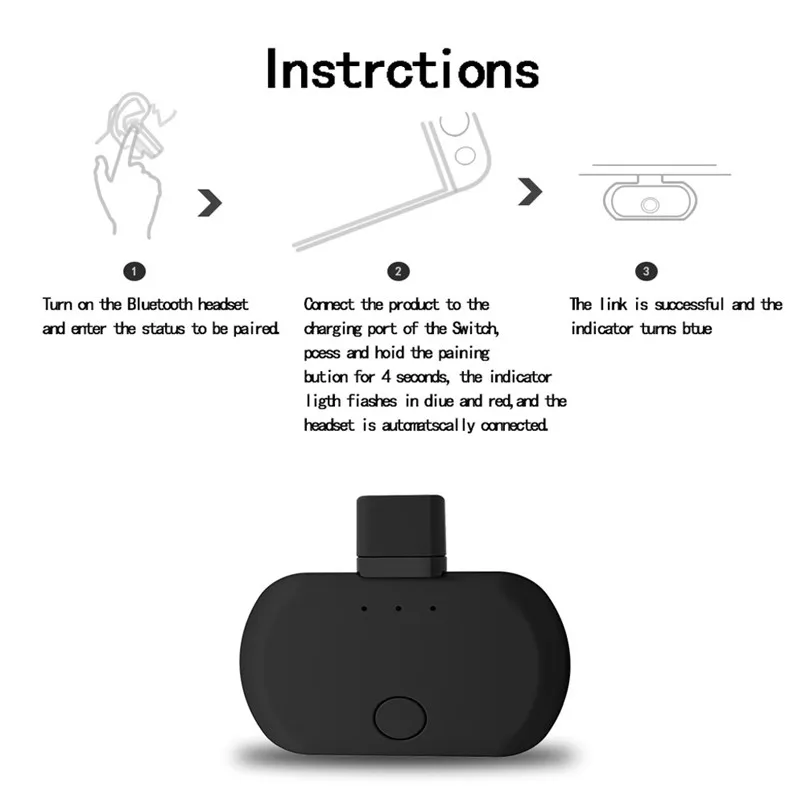Bluetooth 5.0 Audio Transmitter with USB Type-C AptX-LL Low Latency Connect Wireless Headphones Speakers Support For PS4 40MAY1410