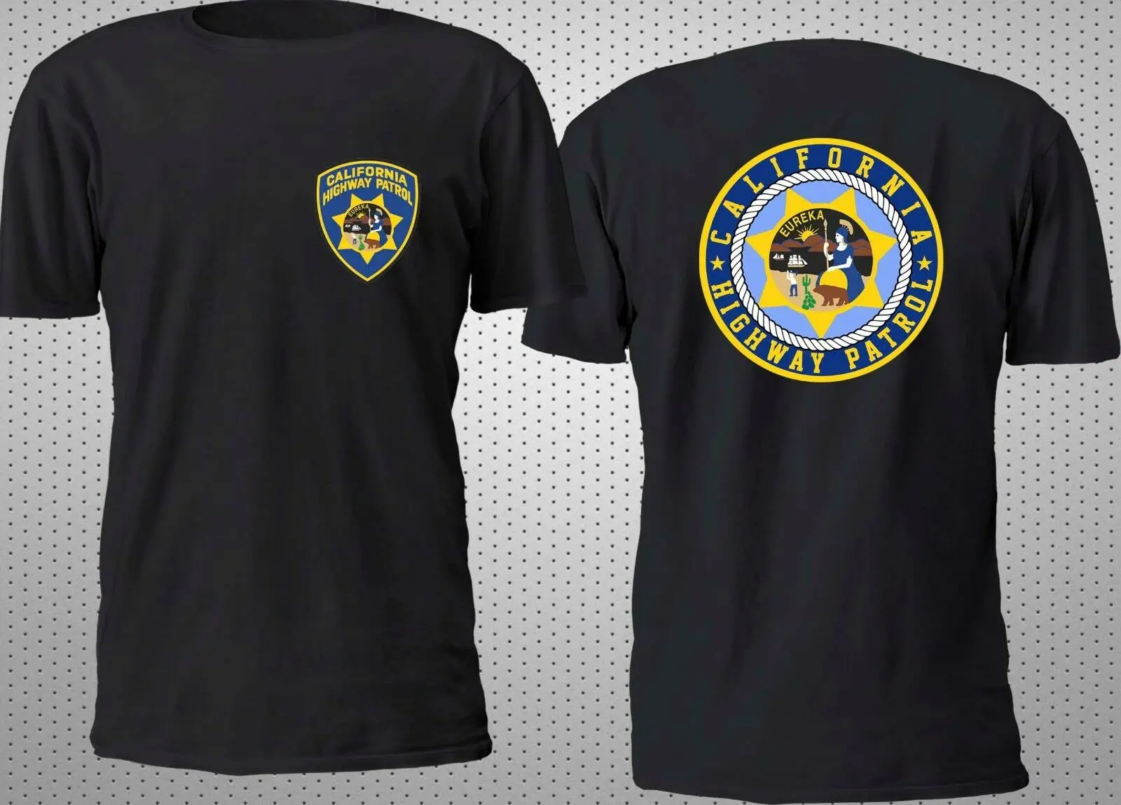 

2019 Cool Double Side New California Highway Patrol T Shirt Unisex Tee