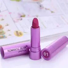 Долговечный матовый Романтический помада медведь Косметика 6 цветов Профессиональный Макияж для губ 48 шт./партия DHL бесплатно
