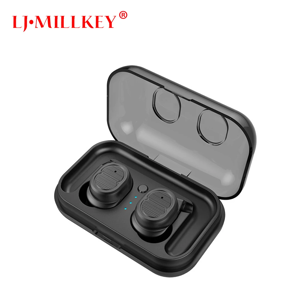 

2018 New Bluetooth V5.0 TWS Earphone True Wireless Stereo Earbud Waterproof Bluetooth Headset for Phone LJ-MILLKEY YZ206