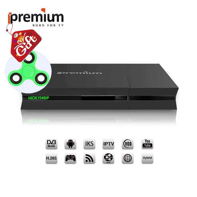 Arabic IPTV box Ipremium i9 DVB T2 AVOV Smart Tv Box DVB-S2/T2/C Android TV Box Combo ipremium i9 satellite receiver